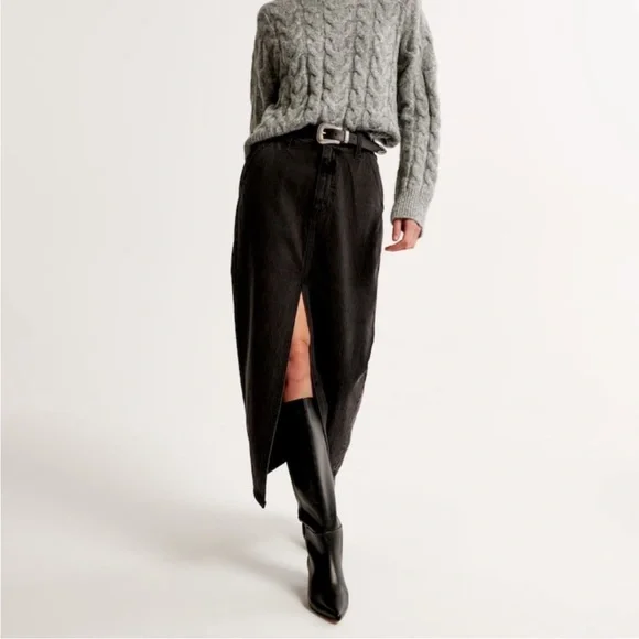 Abercrombie Cable Wedge Crew Sweater Grey Size Small - Picture 6 of 9